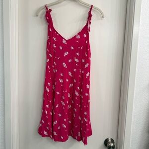 GAP Pink Dress with White Floral Design